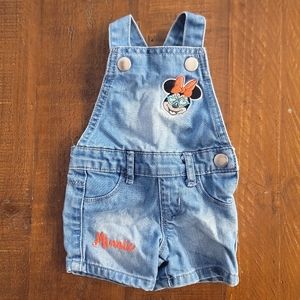 ⭐ Disney Baby outfit Minnie 0-3 Months Jean overalls⭐
